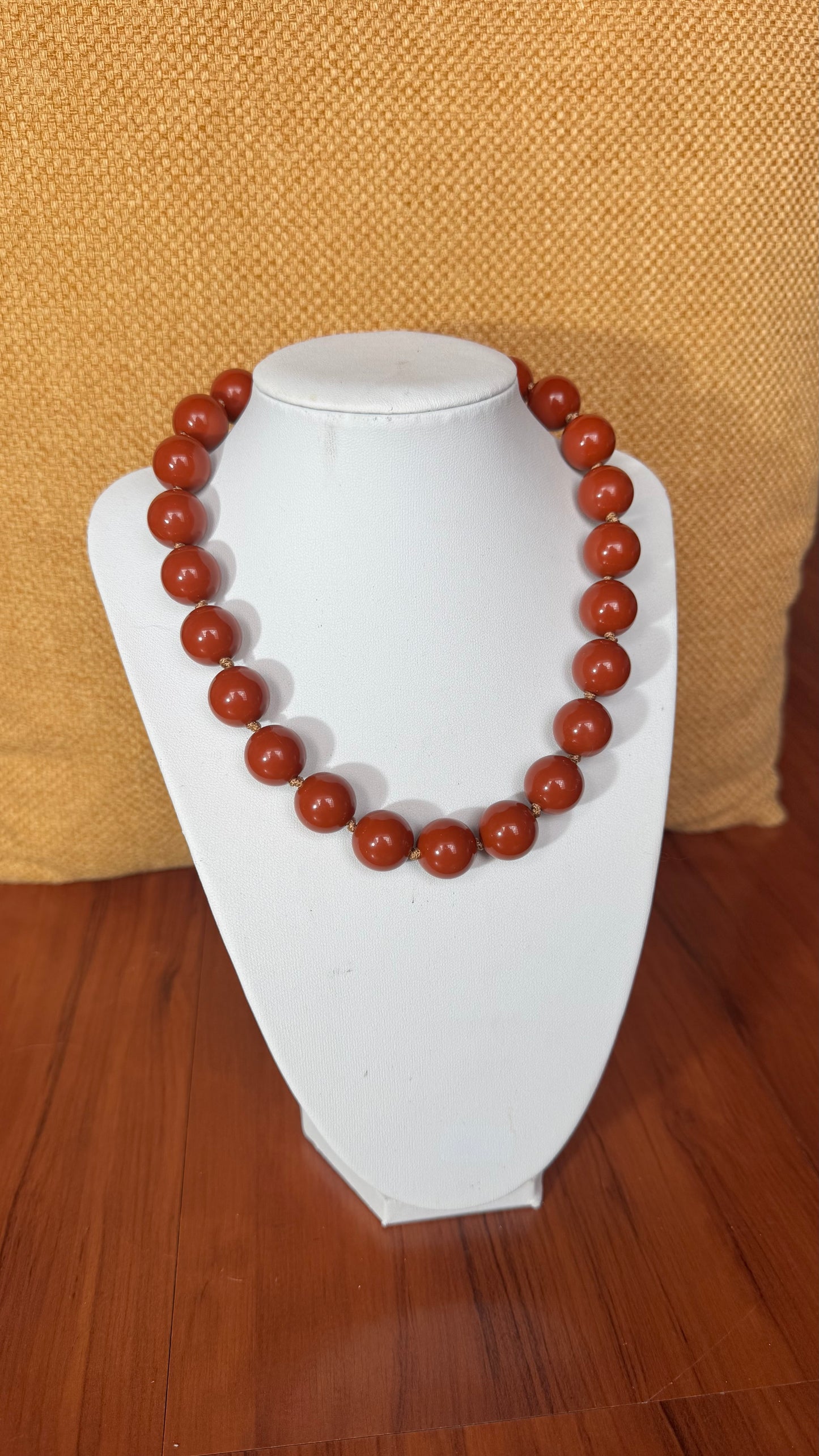 Bubble Necklace Castanho