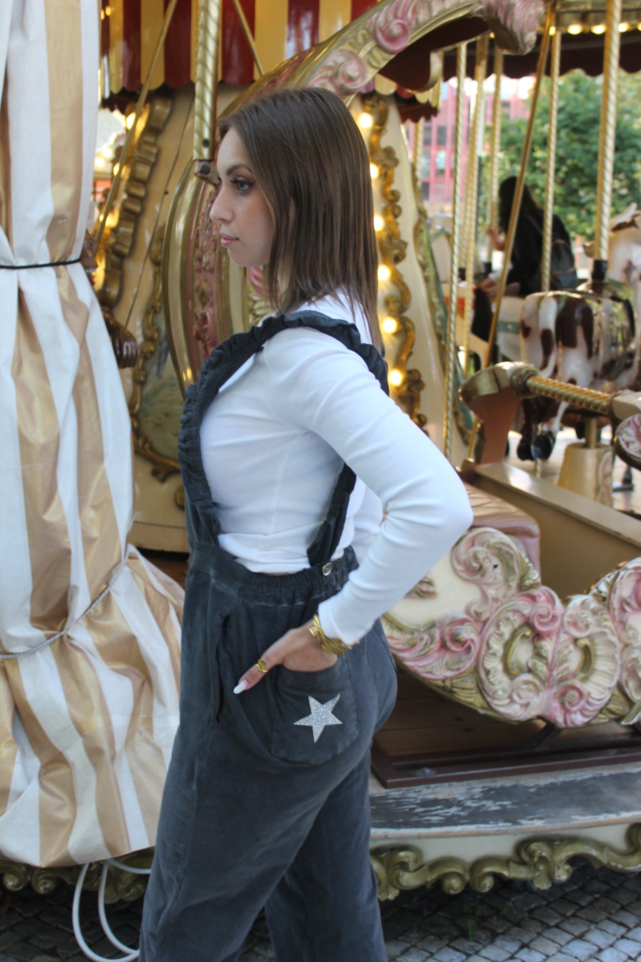 Macacão Estrela Cinzento