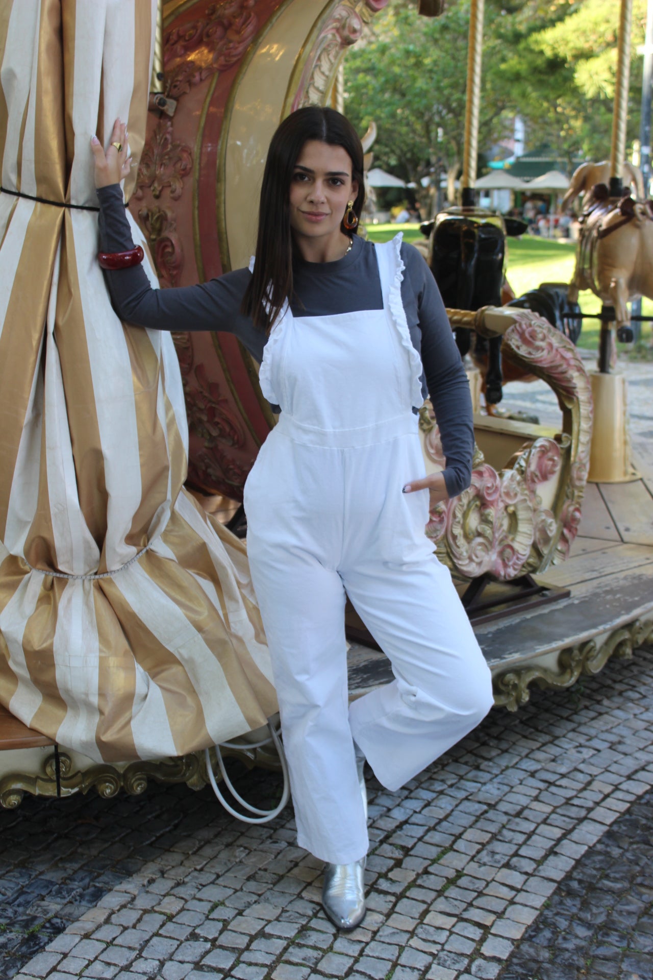 Macacão Estrela Branco