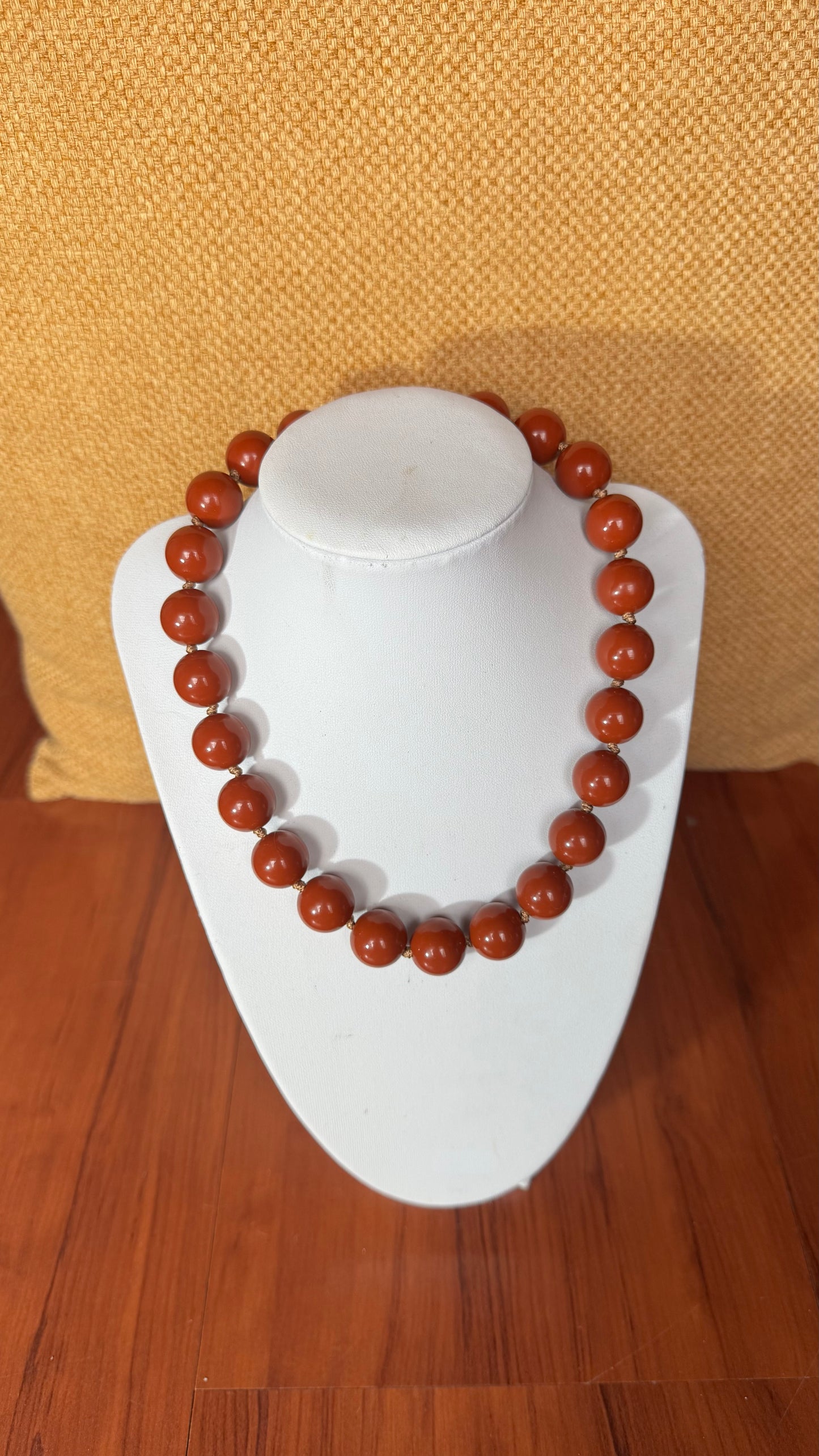 Bubble Necklace Castanho