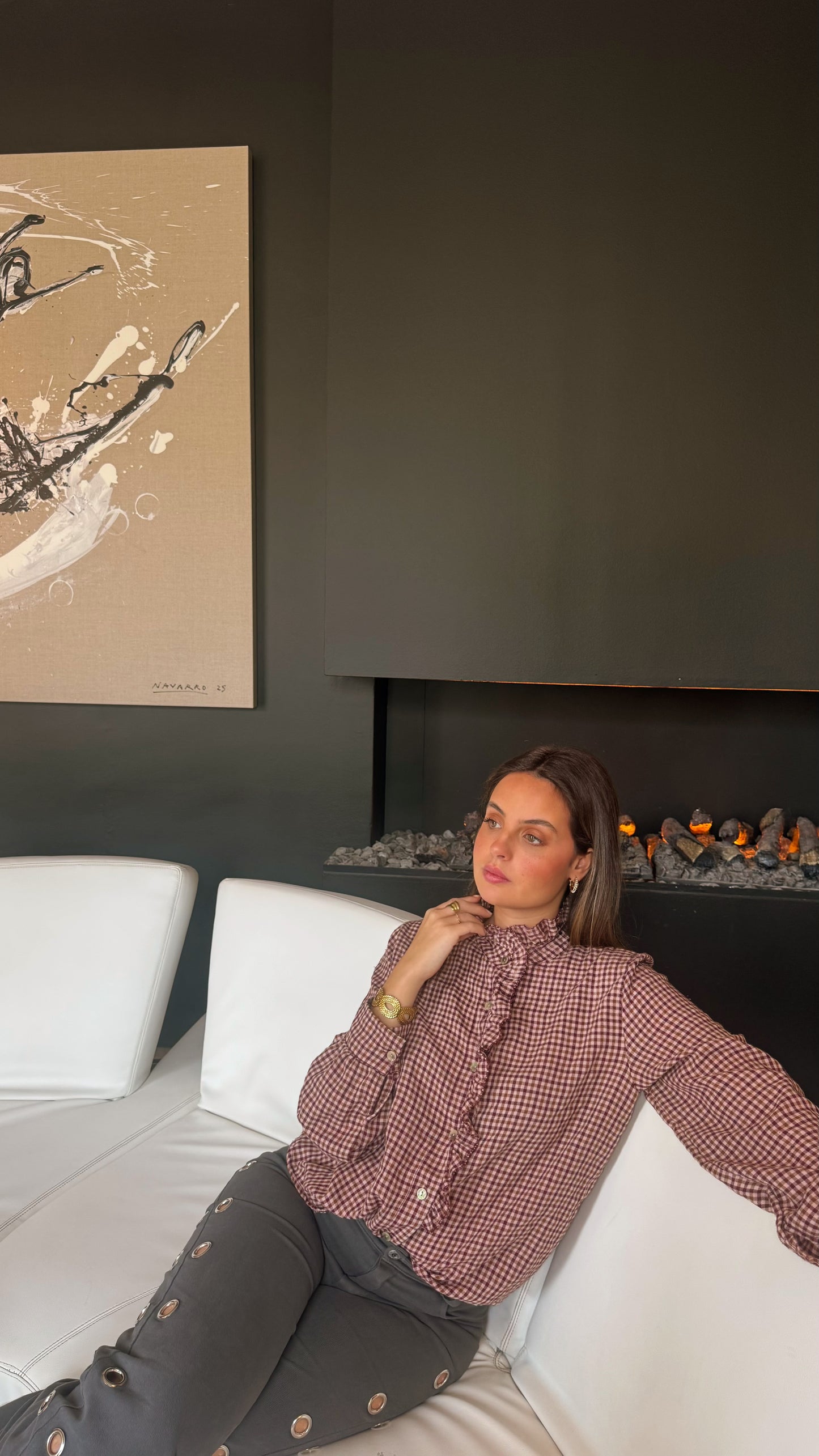 Camisa Leonor Cor de Rosa