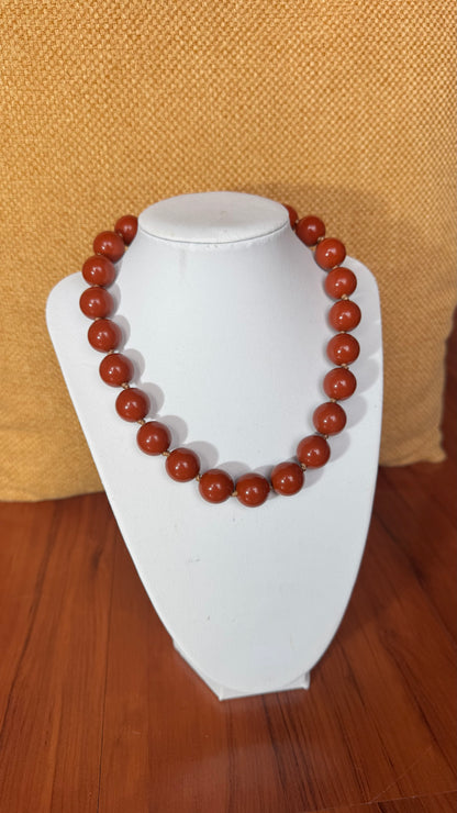 Bubble Necklace Castanho