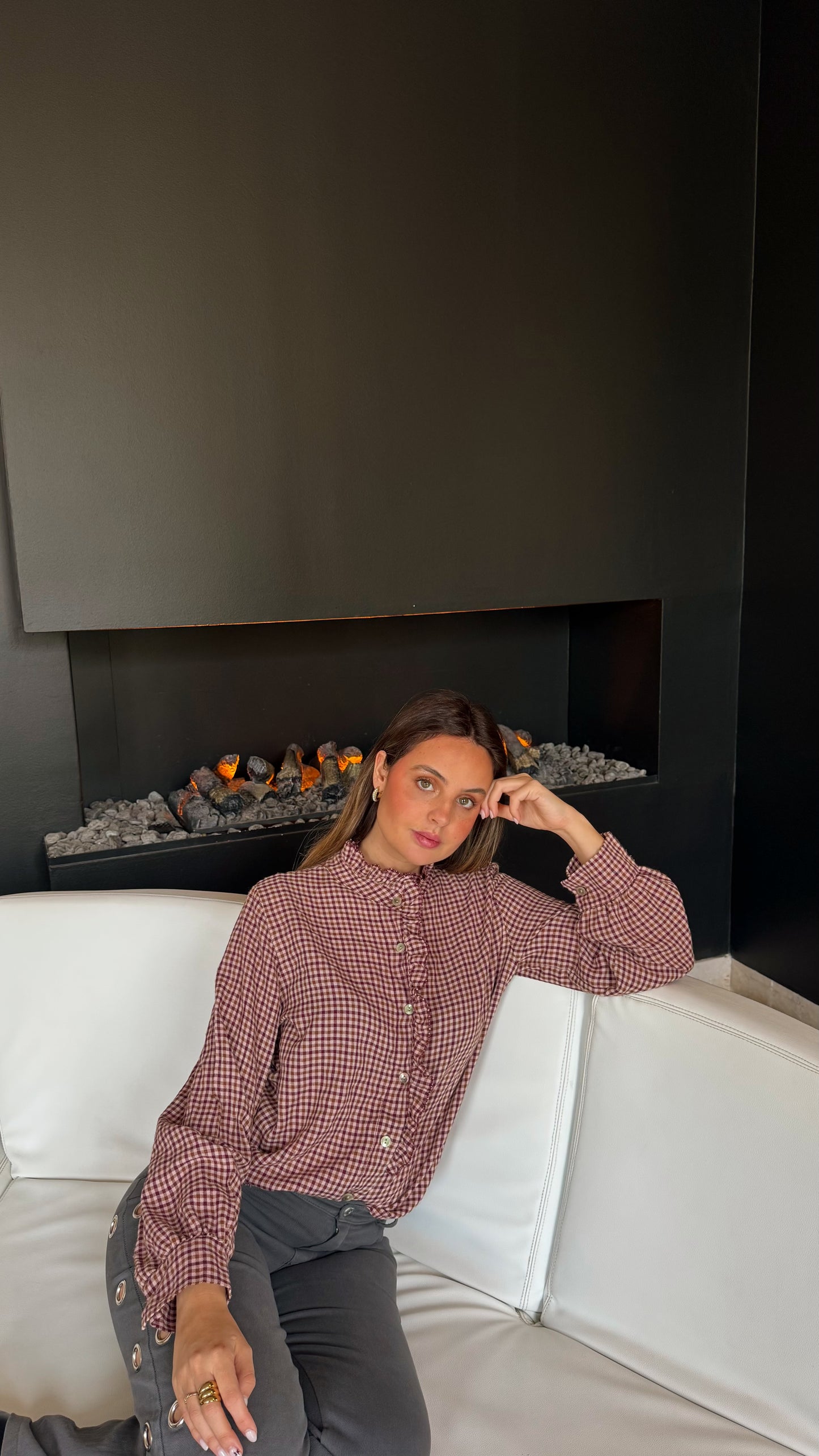 Camisa Leonor Cor de Rosa