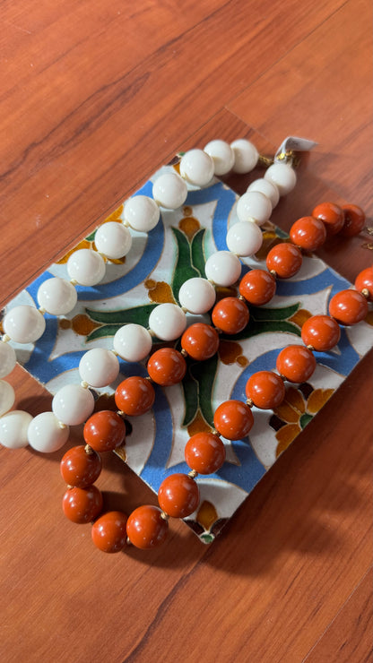 Bubble Necklace Castanho