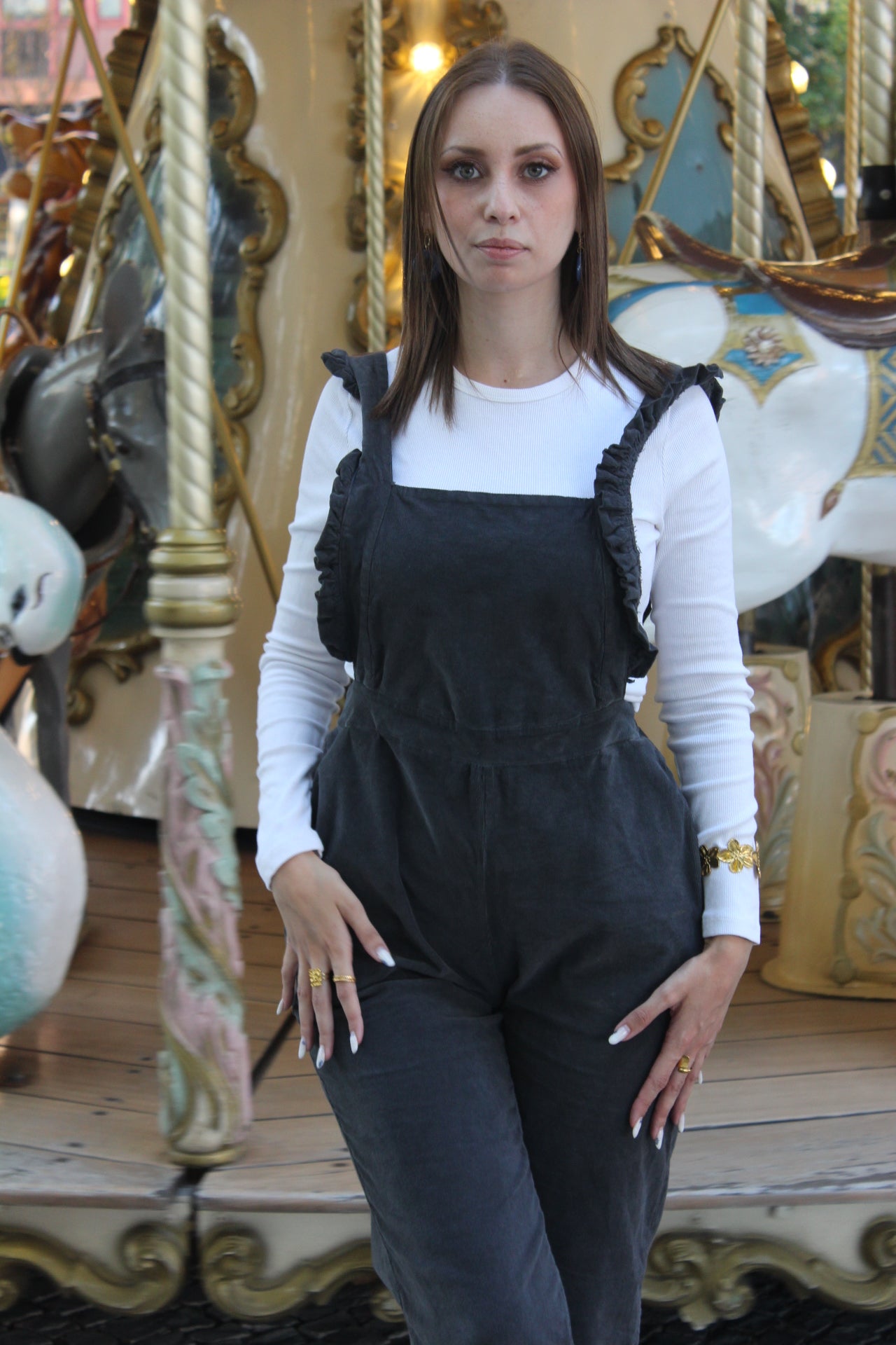 Macacão Estrela Cinzento