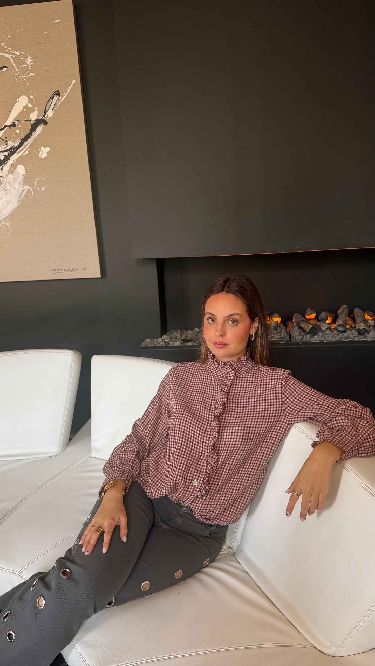 Camisa Leonor Cor de Rosa