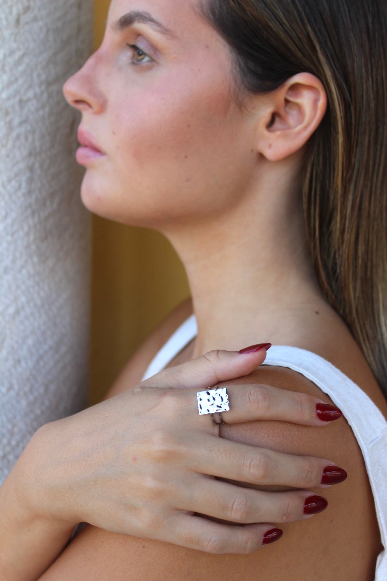 Anel Be Free Prateado