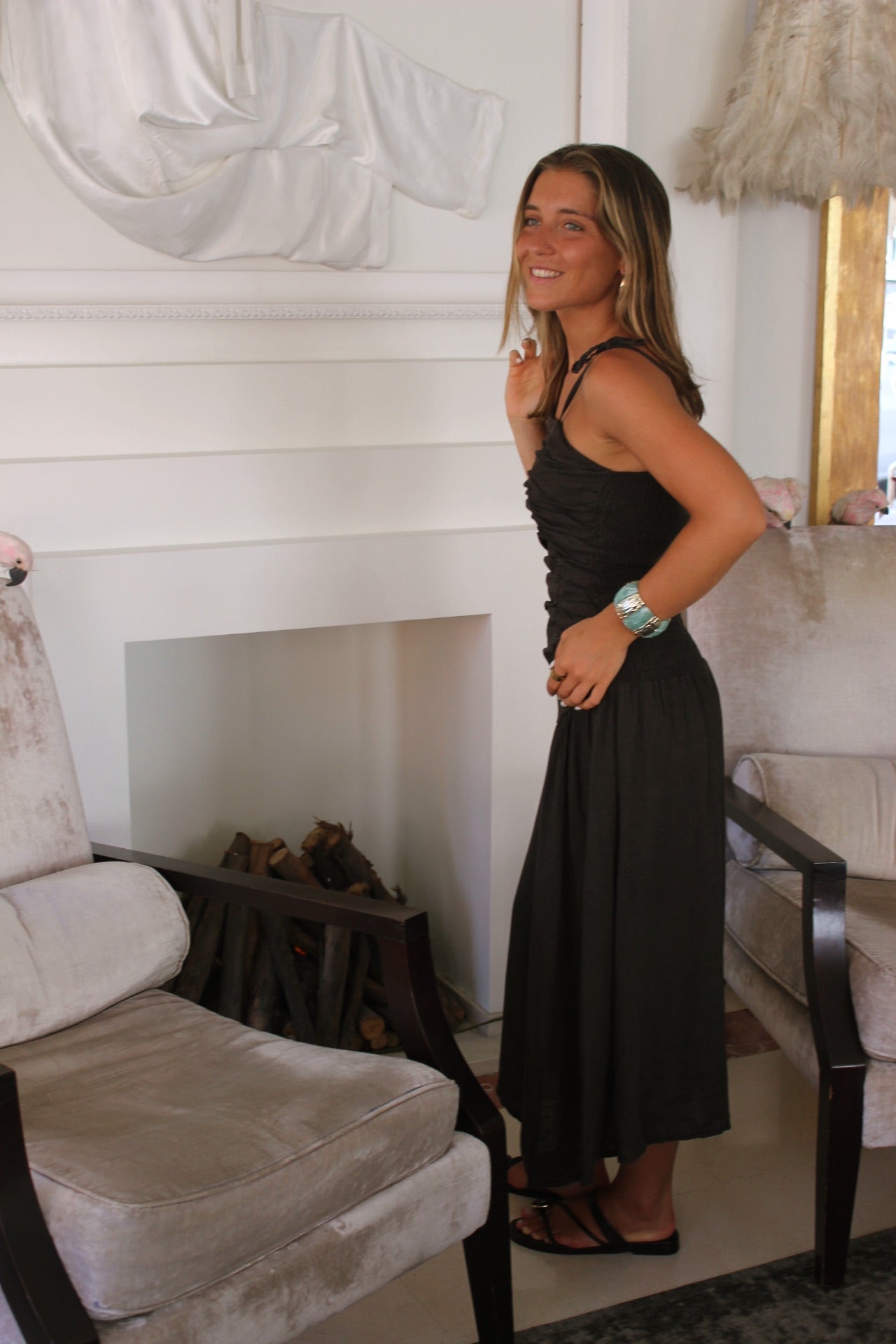 Vestido de linho