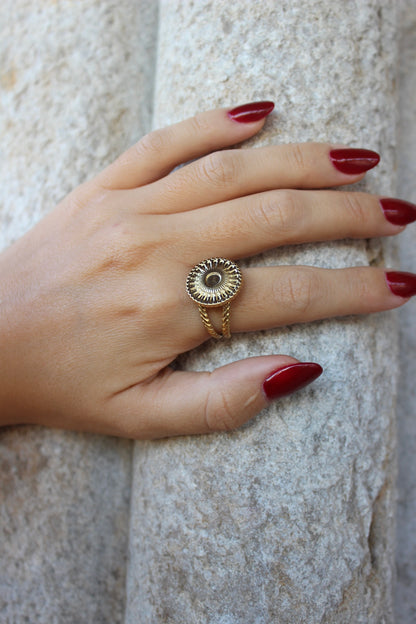 Anel Sol Dourado