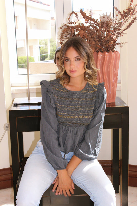 Top Matilda Cinza